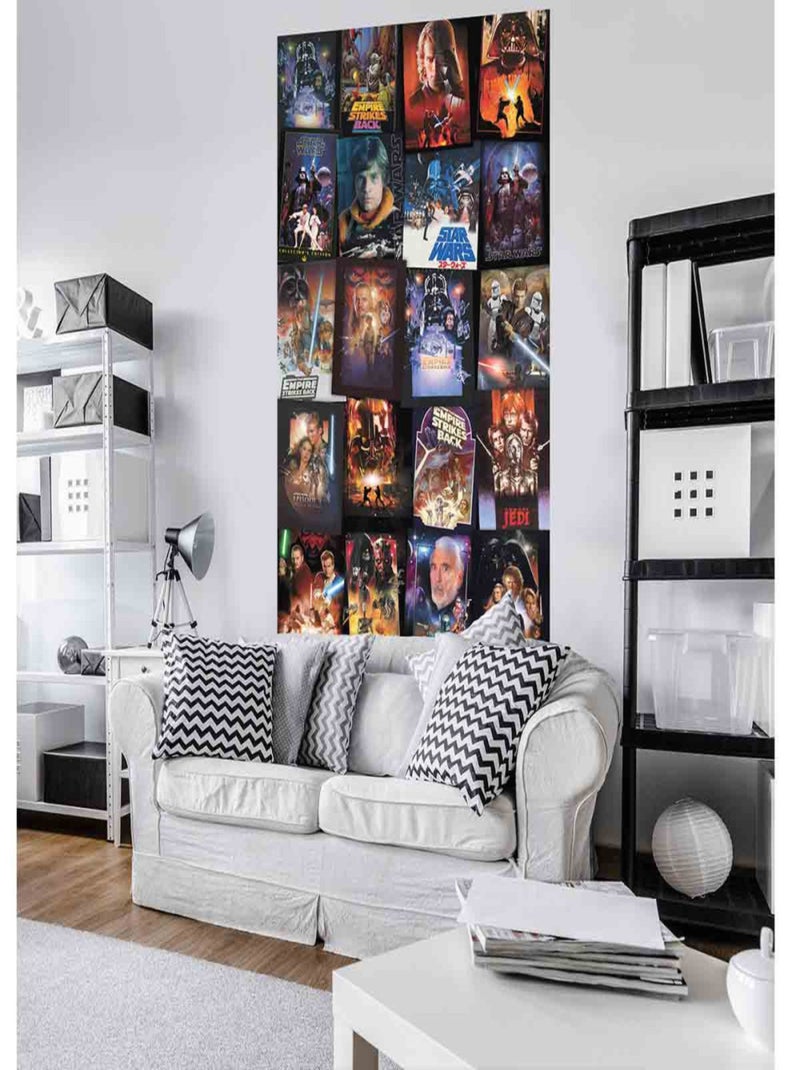 Poster géant intissé images cultes Star Wars en vignette 120x200cm Multicolore - Kiabi