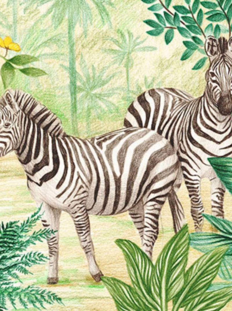 Poster géant intissé Jungle Adventure - 350 x 280 cm Multicolore - Kiabi