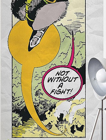 Poster géant intissé Les Gardiens de la Galaxie Retro Comic Rocket Raccoon - 100 x 250 cm