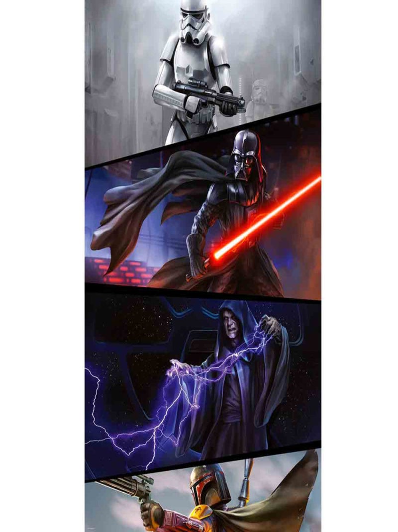 Poster géant intissé Les Grands Rebelles Star Wars 120x200cm Multicolore - Kiabi