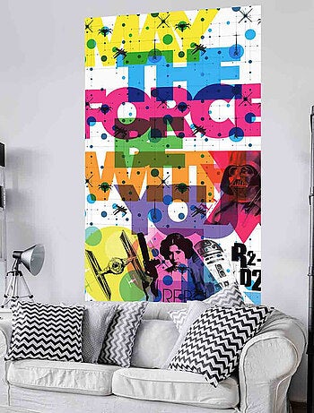 Poster géant intissé May the Force Be With Graphique Star Wars 120x200cm