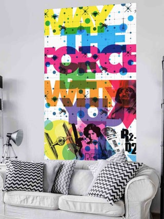 Poster géant intissé May the Force Be With Graphique Star Wars 120x200cm