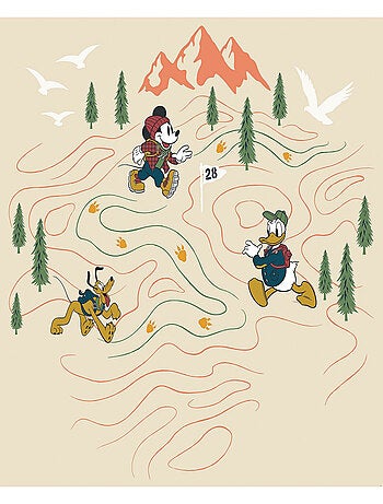 Poster géant intissé Mickey à la rencontre des Montagnes - 300 x 280 cm