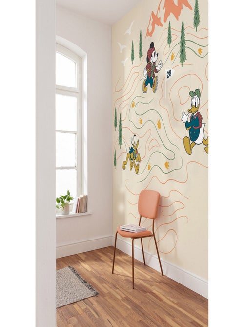 Poster géant intissé Mickey à la rencontre des Montagnes - 300 x 280 cm - Kiabi