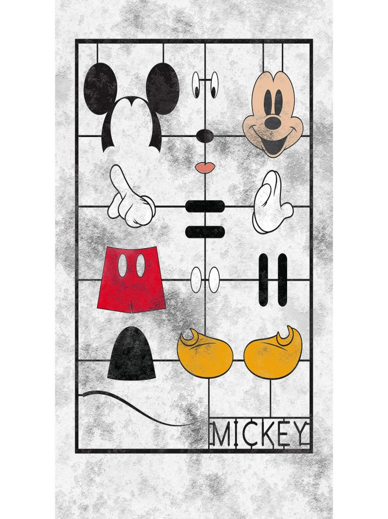 Poster géant intissé Mickey Kit - 200 x 280 cm Multicolore - Kiabi