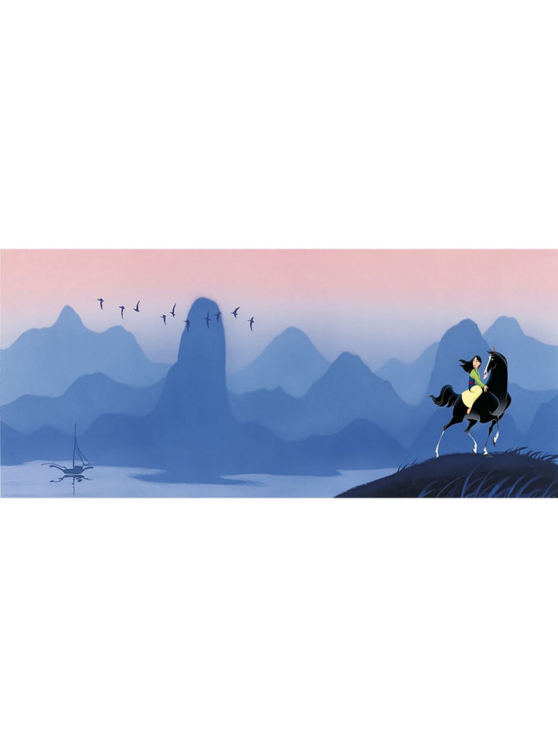 Poster géant intissé Mulan et les Collines - 300 x 100 cm Multicolore - Kiabi