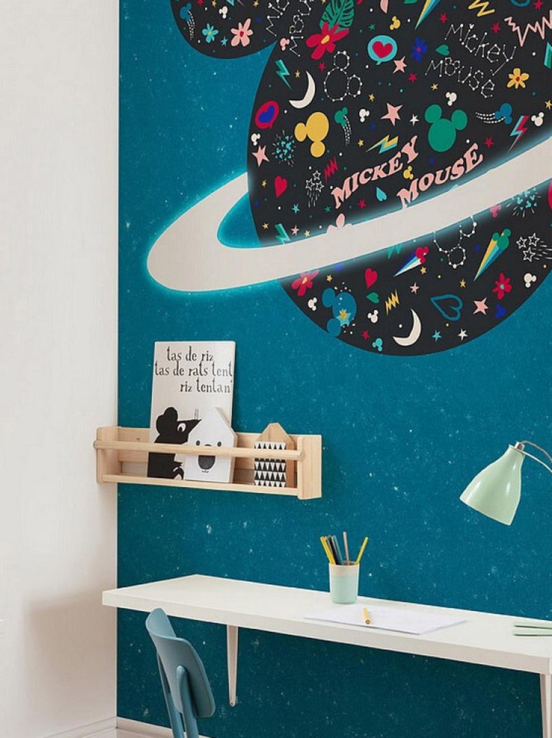 Poster géant intissé Planet Mickey - 200 x 280 cm Multicolore - Kiabi