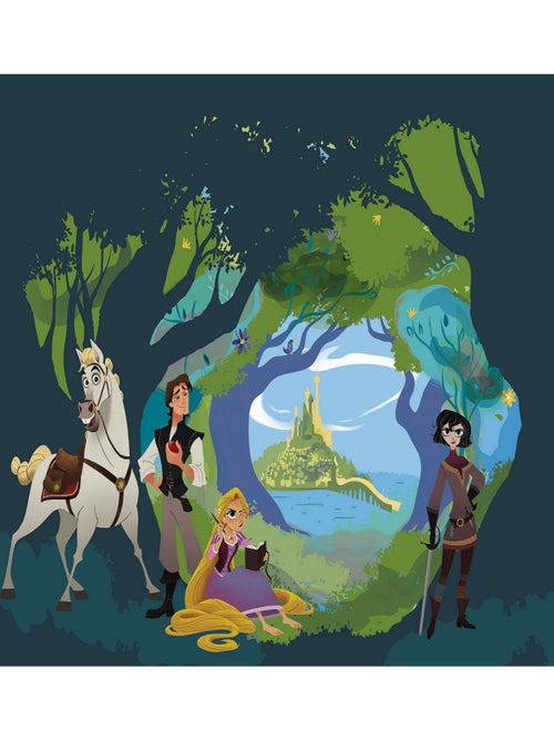 Poster géant intissé Raiponce - 350 x 280 cm - Kiabi