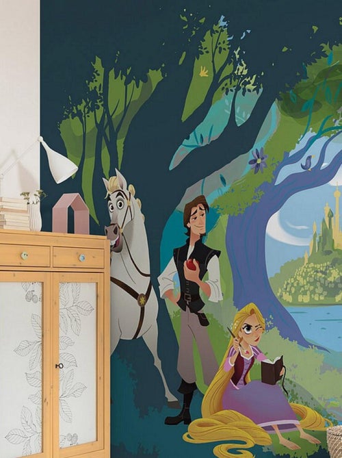 Poster géant intissé Raiponce - 350 x 280 cm - Kiabi