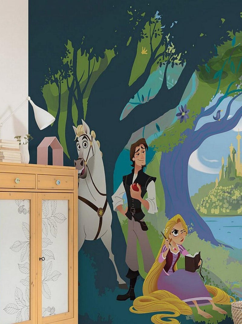 Poster géant intissé Raiponce - 350 x 280 cm Multicolore - Kiabi