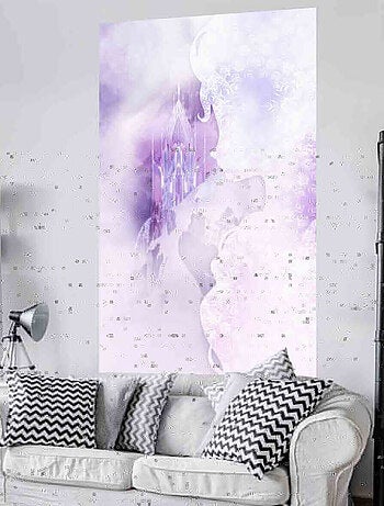 Poster géant intissé silhouette Elsa La Reine des Neiges Disney 120x200cm