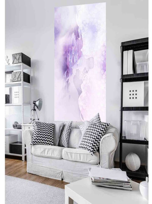 Poster géant intissé silhouette Elsa La Reine des Neiges Disney 120x200cm - Kiabi