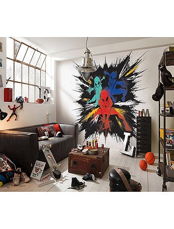 Poster géant intissé Spider-Man Explosion de Couleurs - 300 x 150 cm