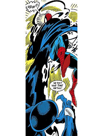 Poster géant intissé Spider-Man Retro Comic - 100 x 200 cm