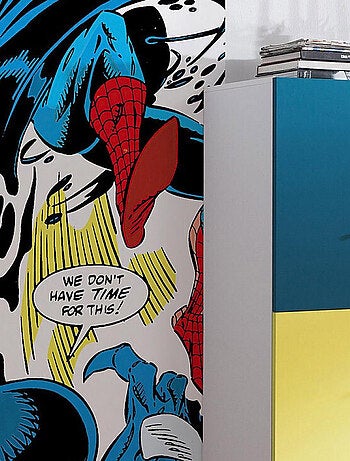 Poster géant intissé Spider-Man Retro Comic - 100 x 200 cm