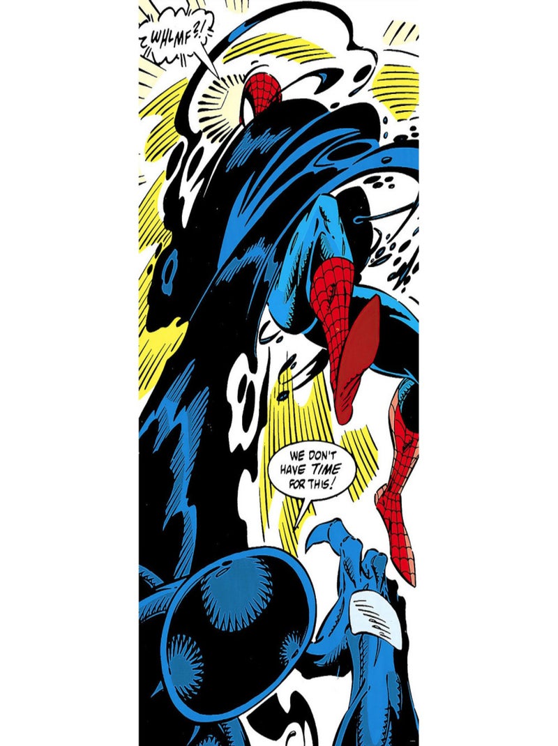 Poster géant intissé Spider-Man Retro Comic - 100 x 200 cm Multicolore - Kiabi