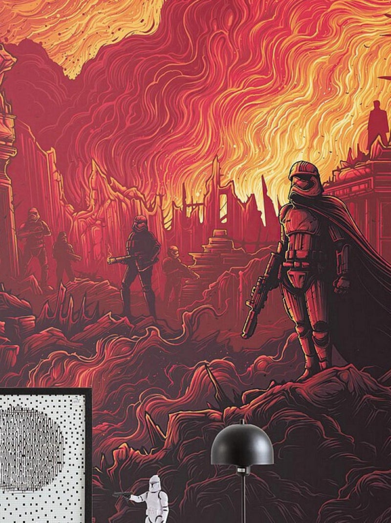 Poster géant intissé Star Wars Purge du Premier Ordre - 200 x 280 cm Multicolore - Kiabi