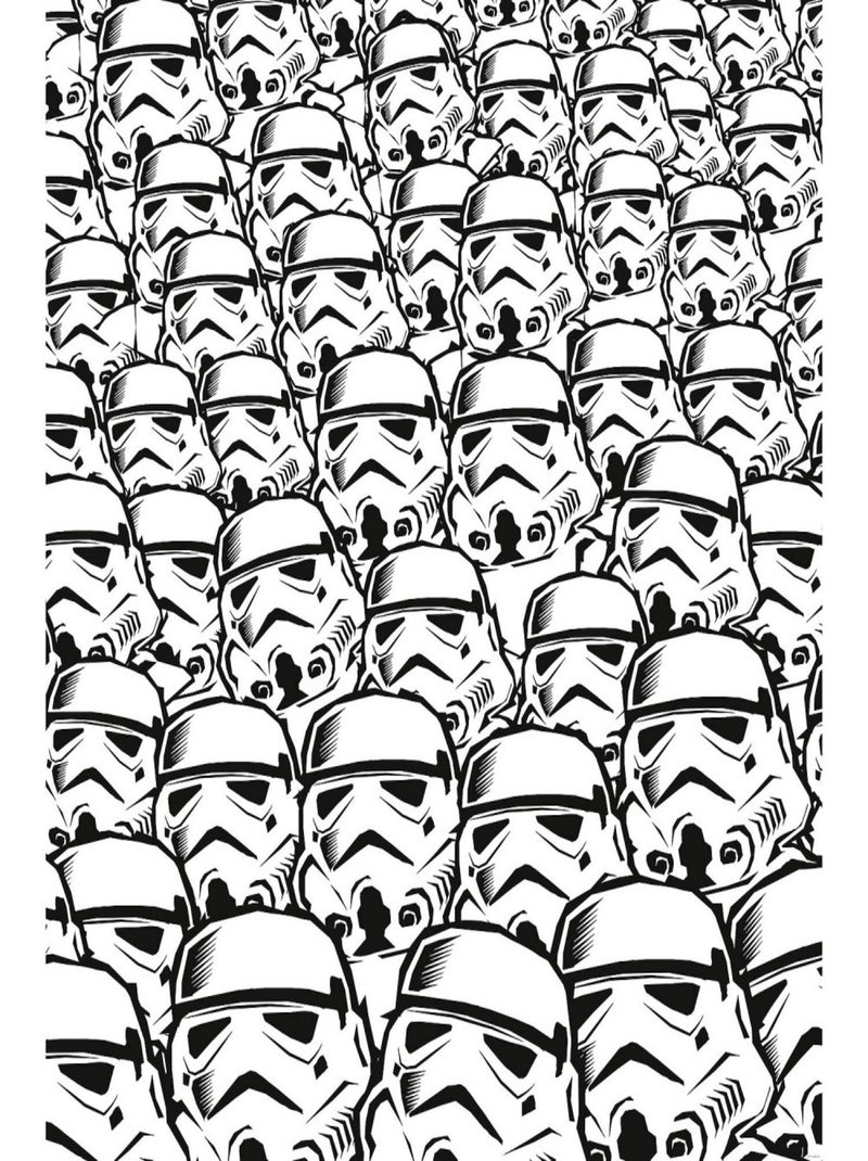Poster géant intissé Star Wars Stormtrooper Swarm - 250 x 280 cm Multicolore - Kiabi