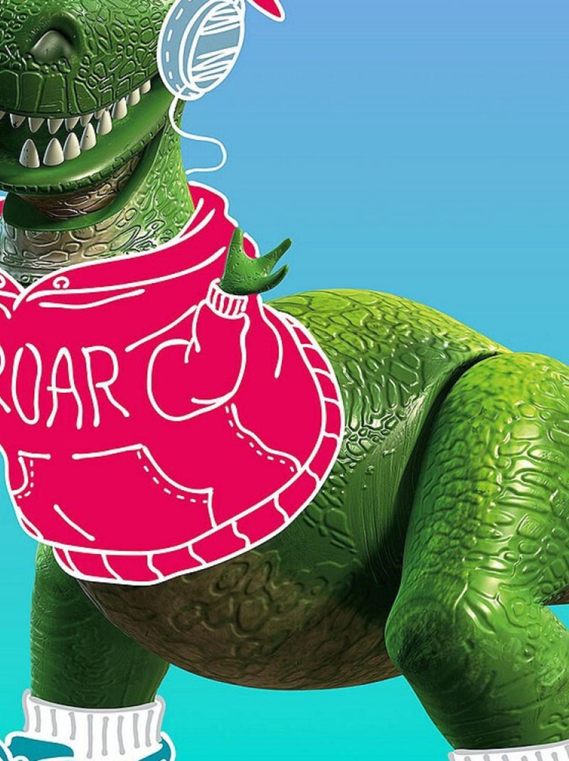 Poster géant intissé Toy Story Roar - 300 x 280 cm Multicolore - Kiabi