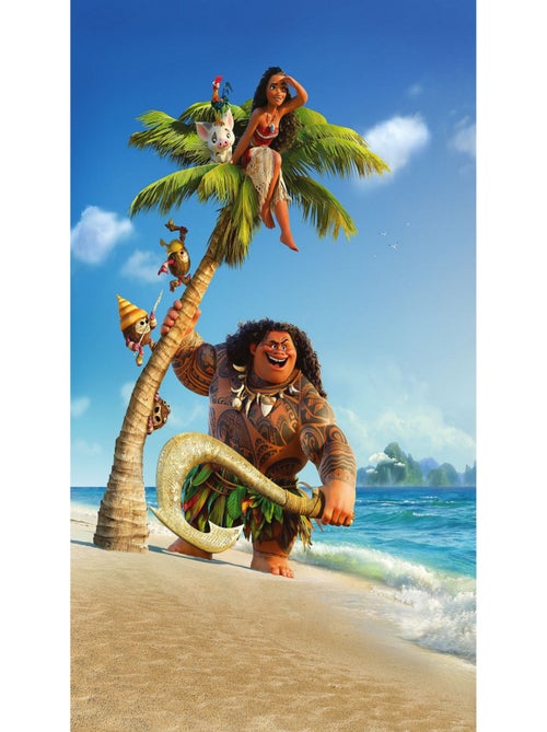 Poster géant intissé Vaiana et Maui - 184 x 248 cm - Kiabi