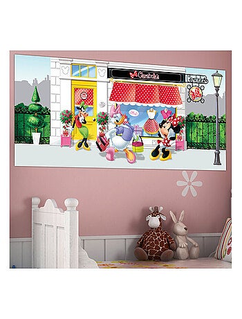 Poster géant la Boutique de Minnie & Clarabelle Disney intisse 202X90 CM