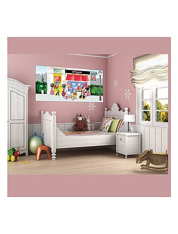 Poster géant la Boutique de Minnie & Clarabelle Disney intisse 202X90 CM