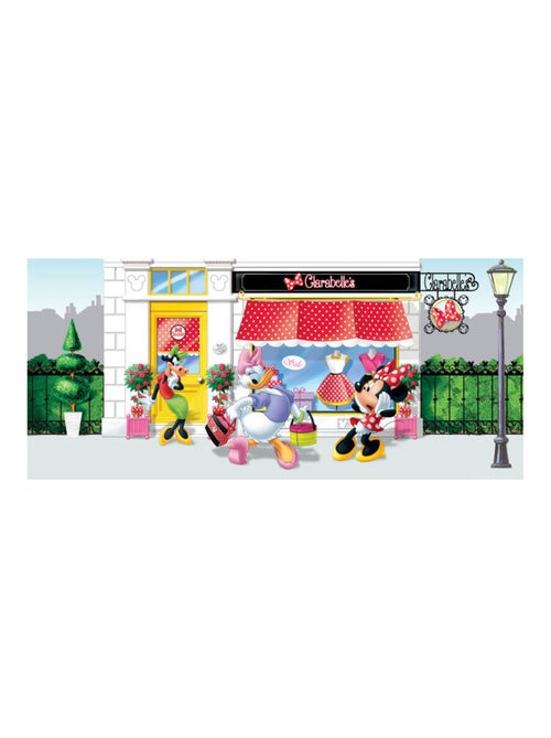 Poster géant la Boutique de Minnie & Clarabelle Disney intisse 202X90 CM - Kiabi