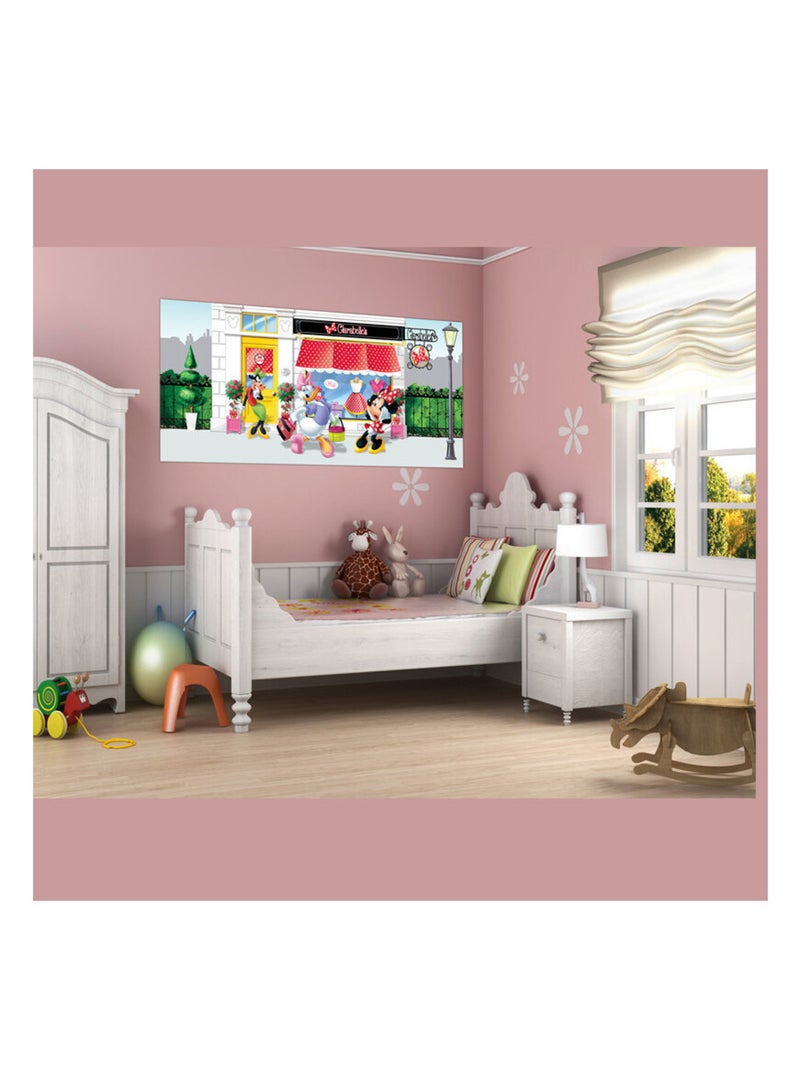 Poster géant la Boutique de Minnie & Clarabelle Disney intisse 202X90 CM Multicolore - Kiabi