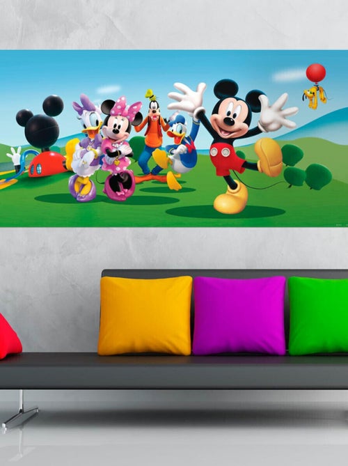 Poster géant La Maison de Mickey Disney intisse 202X90 CM - Kiabi