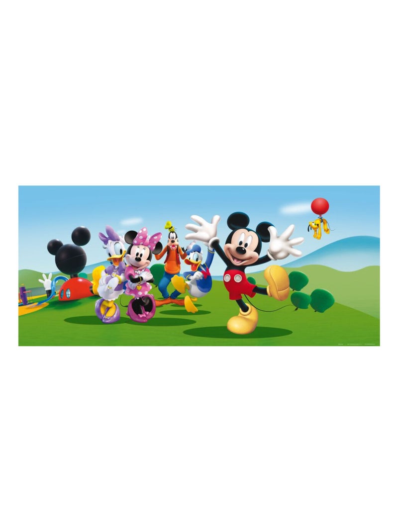 Poster géant La Maison de Mickey Disney intisse 202X90 CM Multicolore - Kiabi