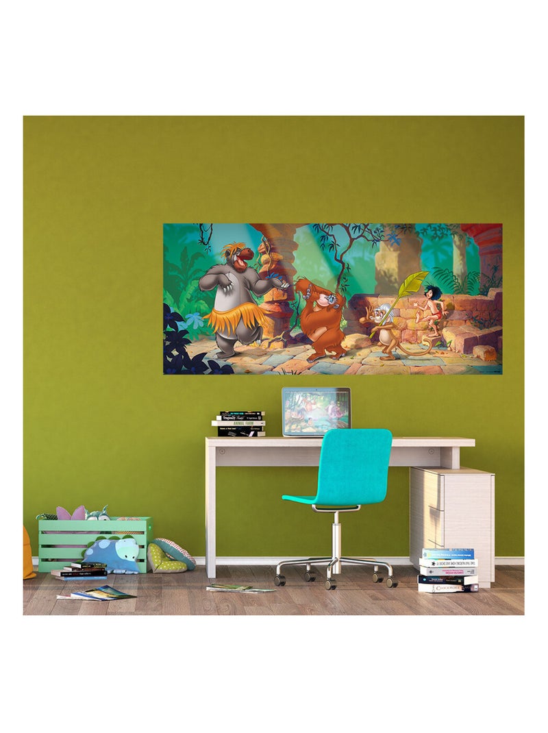 Poster géant Le Livre de la Jungle Disney intisse 202X90 CM Multicolore - Kiabi