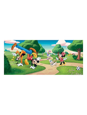 Poster géant Mickey Minnie au Parc Disney intisse 202X90 CM