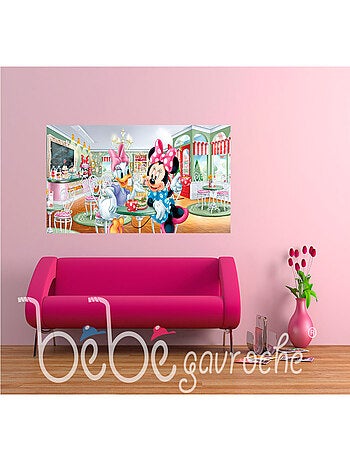 Poster géant Minnie & Daisy au salon de thé Disney intisse 202X90 CM
