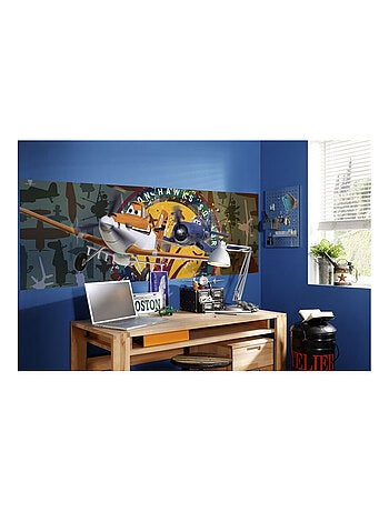 Poster géant Planes Disney vue bureau 202x73cm