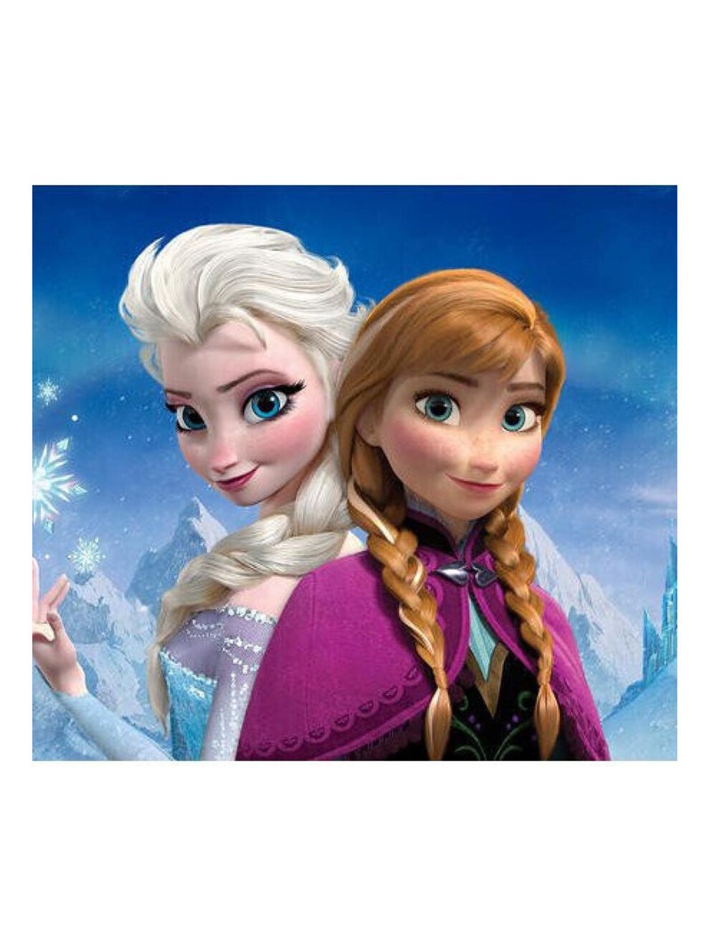 Poster géant Soeurs La Reine des Neiges Disney Frozen intisse 202X90 CM Multicolore - Kiabi