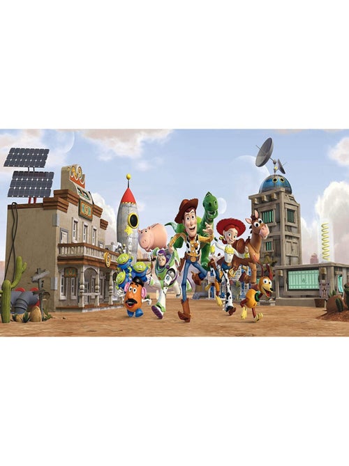 Poster géant Toy Story Team Disney intisse 202X90 CM - Kiabi