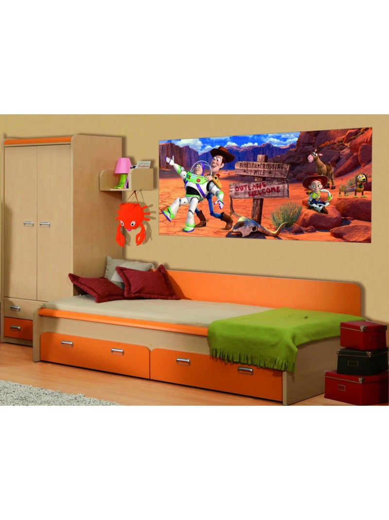 Poster géant Toy Story Western Disney intisse 202X90 CM Multicolore - Kiabi