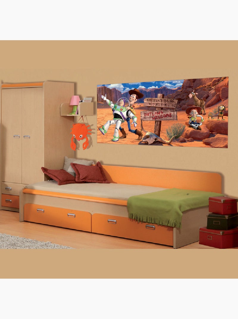 Poster géant Toy Story Western Disney intisse 202X90 CM Multicolore - Kiabi