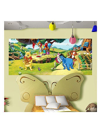Poster géant Winnie l'Ourson Anniversaire Disney intisse 202X90 CM