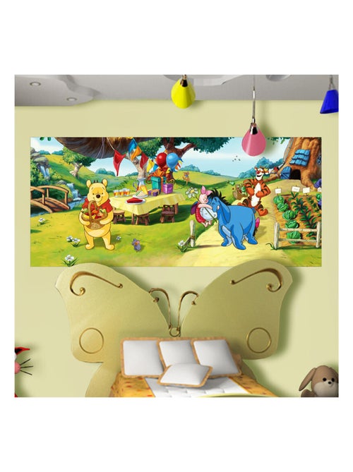 Poster géant Winnie l'Ourson Anniversaire Disney intisse 202X90 CM - Kiabi