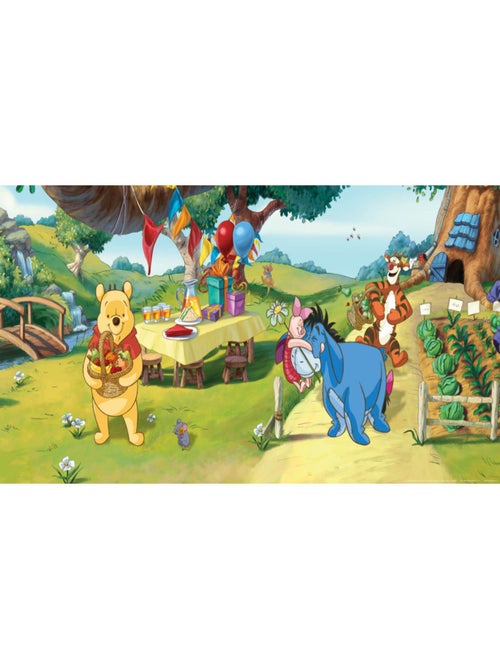 Poster géant Winnie l'Ourson Anniversaire Disney intisse 202X90 CM - Kiabi