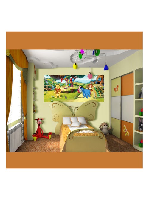 Poster géant Winnie l'Ourson Anniversaire Disney intisse 202X90 CM - Kiabi