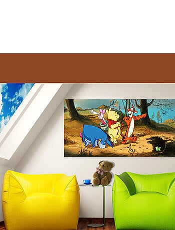 Poster géant Winnie l'Ourson aventure Disney intisse 202X90 CM