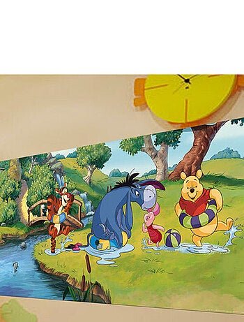Poster géant Winnie l'Ourson baignade Disney intisse 202X90 CM