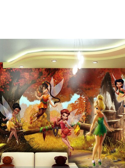 Poster géant XXL La Forêt d’Automne Disney Fairies Fée Clochette 360x270 cm - Kiabi