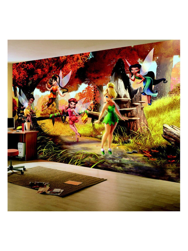 Poster géant XXL La Forêt d’Automne Disney Fairies Fée Clochette 360x270 cm Multicolore - Kiabi