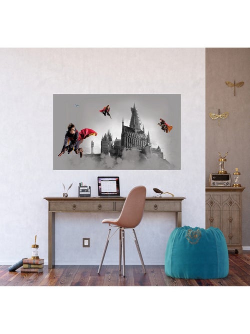 Poster Harry Potter Quidditch 3 personnages  170 x 75 CM - Kiabi