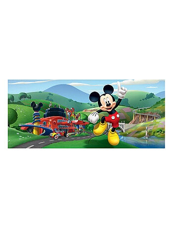 Poster horizontal Mickey Mouse Aire de Jeux Disney intisse 202CM X 90CM