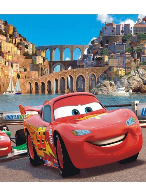 Poster initisse XXL Cars 2 à Rome Disney 155X115 CM - Kiabi
