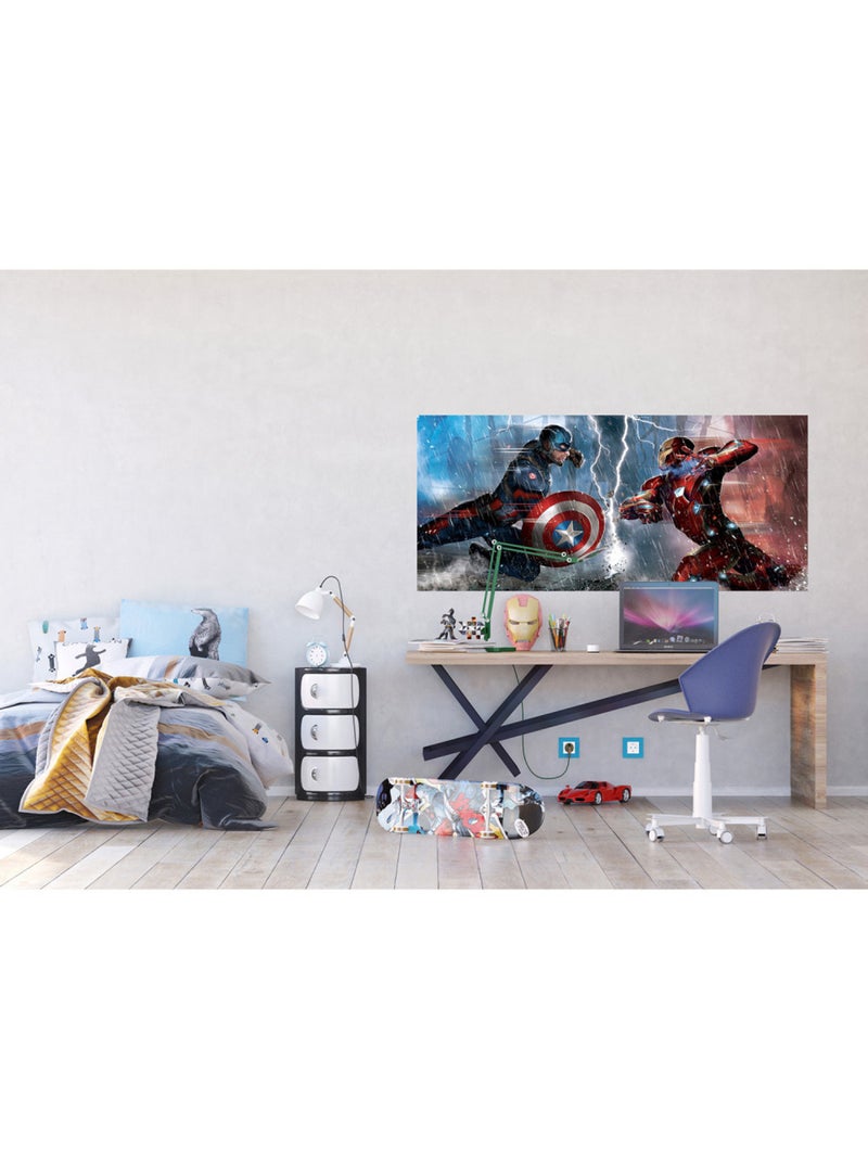 Poster intissé - avengers de disney guerre civile - 202x90 cm Multicolore - Kiabi